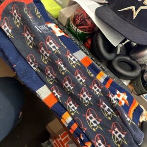 Houston Astros Themed Socks 3 Pair